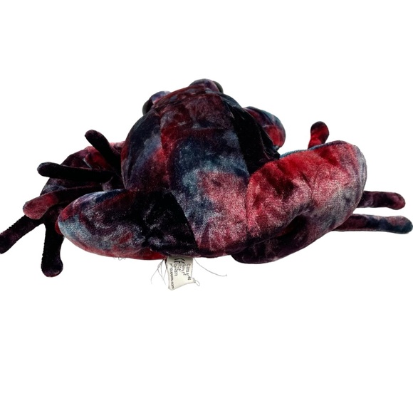 Vintage Y2K TyeDye Tree Frog Purple Blue Funky Hand Puppet Sunny Puppets 2003 Lg - Picture 6 of 11